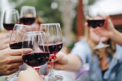 Copa de vino de la casa